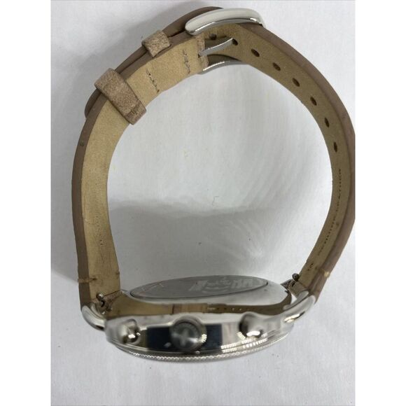 Fossil FTW1200 Women's Sand Leather Silver Analog Dial Hybrid Smartwatch XX704 - Picture 8 of 12